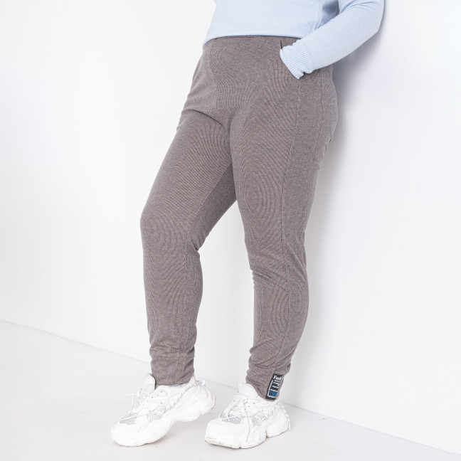 1097-62 серо-бежевые женские спортивные штаны (4 ед. размеры батал: 5XL. 6XL. 7XL. 8XL) Спортивные штаны: артикул 1143014