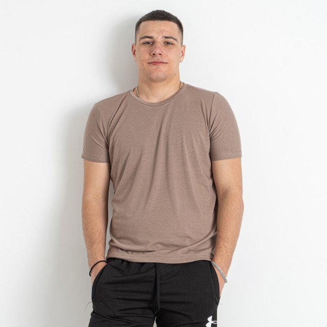 8630-4 мокко мужская футболка (SARA, трикотаж, 4 ед. размеры полубатал: 48. 50. 52. 54) Sara: артикул 1143996