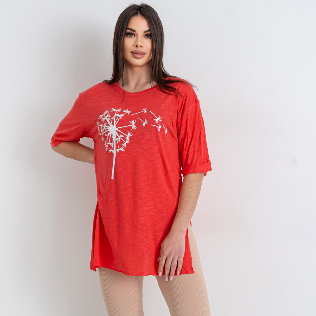 3740-3 красная женская футболка (HEYC, 100% коттон, 3 ед. размеры норма: M. L. XL) Heyc: артикул 1145077