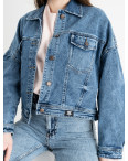 0207-7 A  Relucky джинсовая куртка женская голубая стрейчевая (6 ед.размеры: S/2.M/2.L/2): артикул 1132370