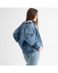 2001-9 A Relucky джинсовая куртка женская голубая стрейчевая (6 ед.размеры: S/2.M/2.L/2): артикул 1132371