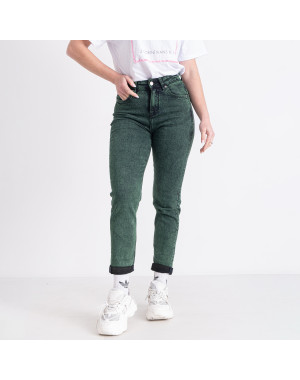 0310* зеленые женские джинсы (LANLANIEE, стрейчевые, 6 ед. размеры норма: 25. 26. 27. 28. .29. 30) выдача на следующий день