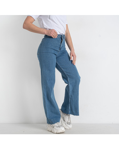 416-2021-2 синие женские джинсы (стрейчевые, 8 ед. размеры батал: 34. 36. 36. 38. 38. 40. 42. 44) Джинсы