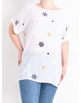 0703 белая женская футболка (4 ед. размеры батал: XL. 2XL. 3XL. 4XL): артикул 1143139