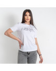 90100-10 белая женская футболка (принт, 5 ед. размеры норма: S. M. L. XL. 2XL): артикул 1145168