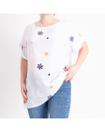 0703 белая женская футболка (4 ед. размеры батал: XL. 2XL. 3XL. 4XL): артикул 1143139