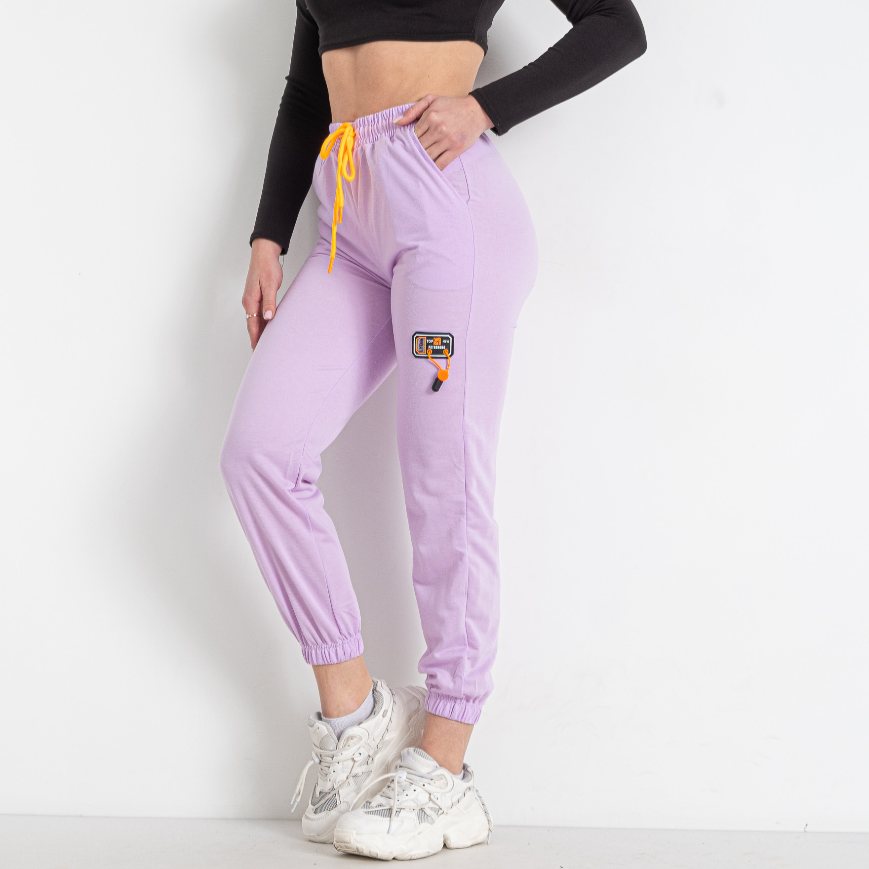 0016-23 сиреневые женские спортивные штаны (X&D, двунитка, 6 ед. размеры норма: S. M. L. XL. 2XL. 3XL)