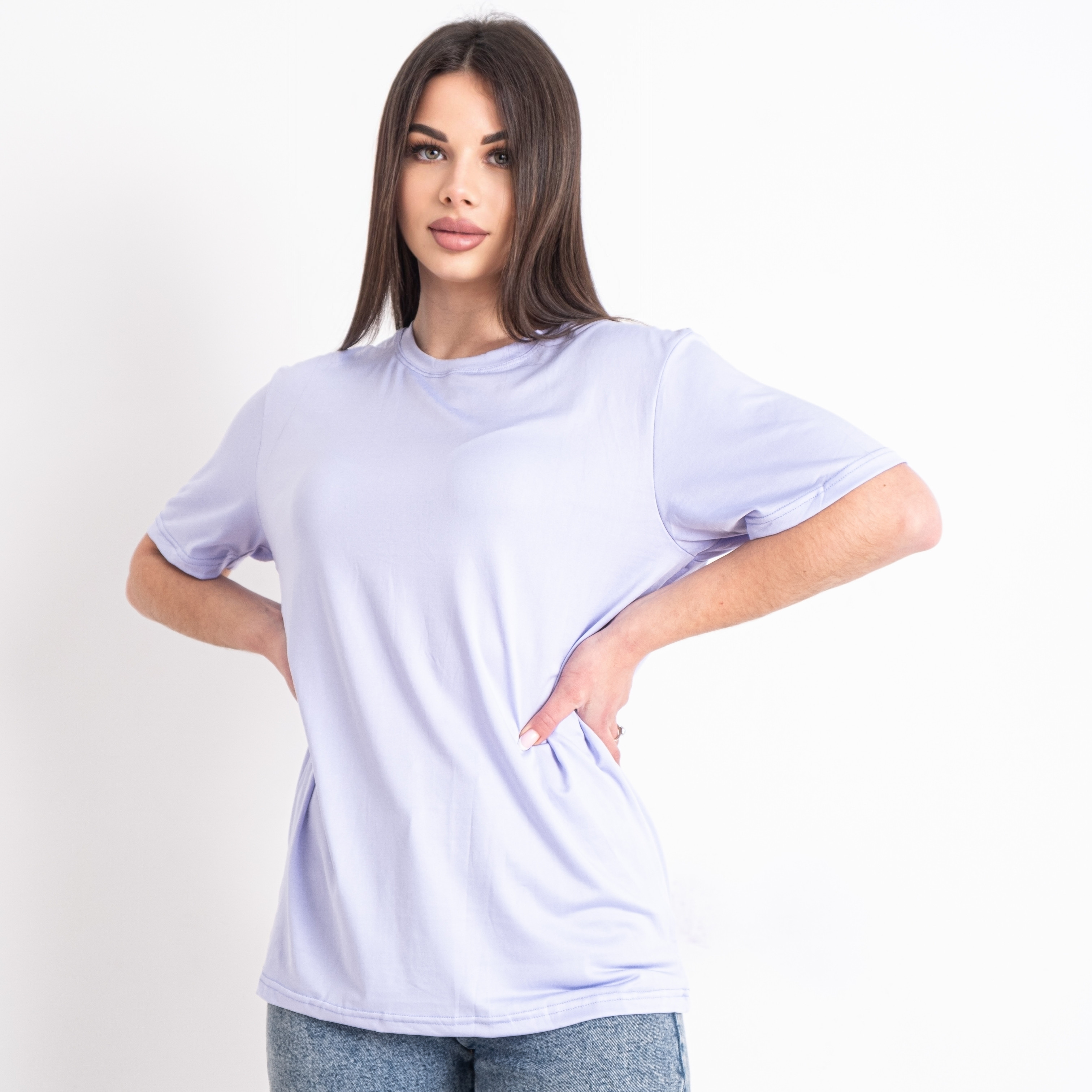 0001-23* сиреневая женская футболка (5 ед. размеры норма: L. L. XL. 2XL. 3XL) выдача на следующий день