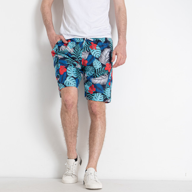 6605-75 мультиколор мужские пляжные шорты (5 ед. размеры батал: XL. 2XL. 3XL. 4XL. 5XL) Пляжные Шорты: артикул 1145183