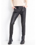 0035-1 черные женские джоггеры (CLOVER, экокожа, 5 ед. размеры норма: M. L. XL. 2XL. 3XL)                         : артикул 1151635