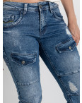 8332 голубые женские джинсы (FANGSIDA, стрейчевые, 8 ед. размеры полубатал: 28. 29. 30. 31. 32. 32. 33. 34): артикул 1145258