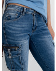 8328 синие женские джинсы (FANGSIDA, стрейчевые, 8 ед. размеры полубатал: 29. 30. 31. 32. 33. 34. 36. 38): артикул 1145256
