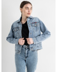 0901-1 New Jeans джинсовая куртка женская голубая стрейчевая ( 6 ед.размеры: XS.S.M.L.XL.2XL): артикул 1132458