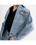 0901-1 New Jeans джинсовая куртка женская голубая стрейчевая ( 6 ед.размеры: XS.S.M.L.XL.2XL): артикул 1132458