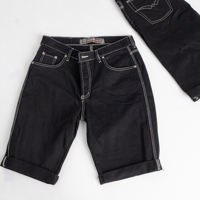 7920-1 черные мужские джинсовые шорты (7 ед. коттон, размеры: 29. 30. 31. 32. 32. 33. 34) маломерят на два размера  Interpoll: артикул 1145283