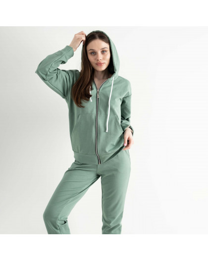 5371-72 тускло-зеленый женский спортивный костюм (5'TH AVENUE, турецкая двунитка, 4 ед. размеры норма: 42. 44. 46. 48) 5`th Avenue