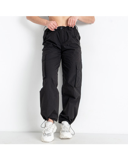 5366-1 черные женские штаны (DORIMODES, плащевка, 5 ед. размеры норма: S. M. L. XL. 2XL) Dorimodes