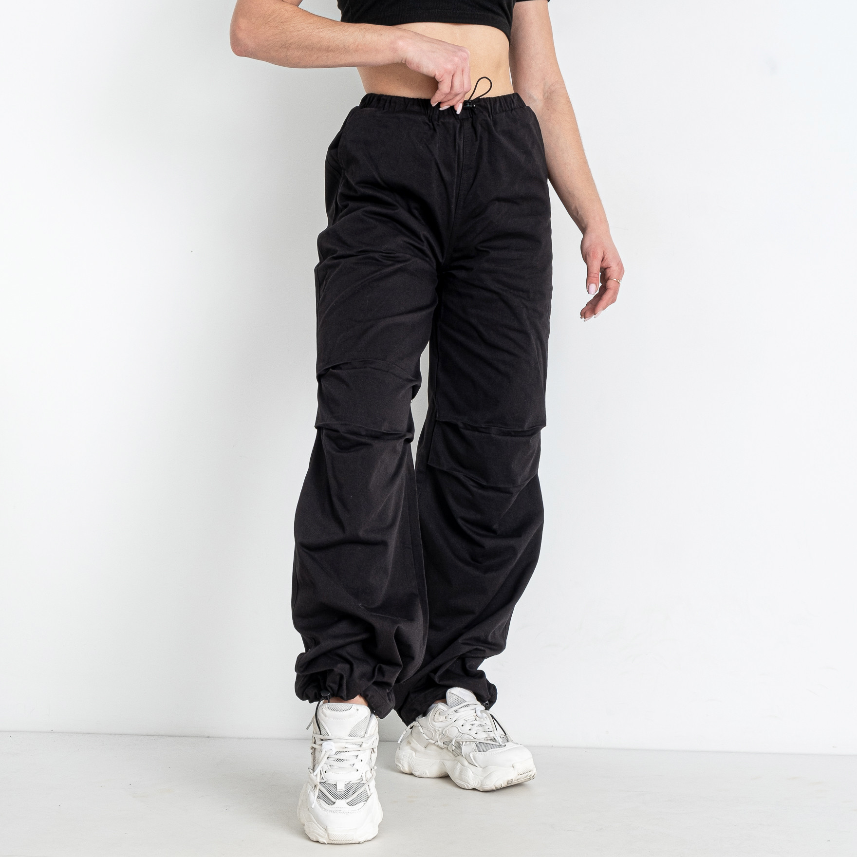 5333-1 черные женские штаны (DORIMODES, 100% коттон, 5 ед. размеры норма: S. M. L. XL. 2XL) 