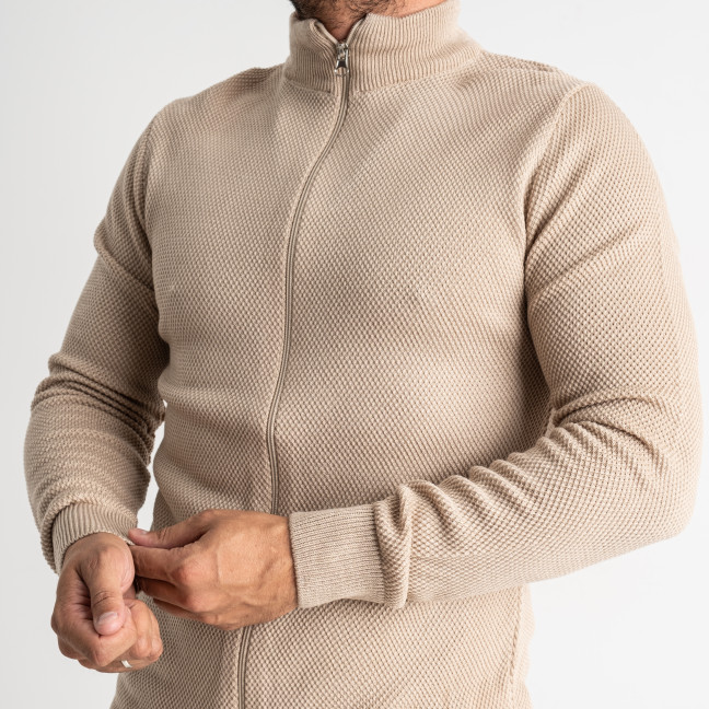 1700-3 Pamuk Park БЕЖЕВЫЙ свитер мужской машинная вязка (3ед. размер: M.L.XL) Pamuk Park: артикул 1138967