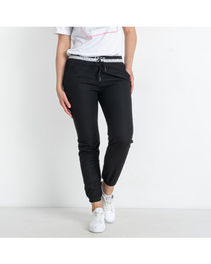 1800-1 черные женские спортивные штаны (4 ед. размеры батал: XL/2XL. 3XL/4XL. 4XL/5XL. 5XL/6XL)  Спортивные штаны