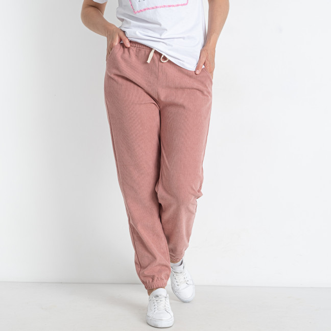 5226-4 розовые женские спортивные штаны (ЛАСТОЧКА, вельветовые, 2 ед. размеры батал: 3XL/4XL. 5XL/6XL)  Ласточка: артикул 1145320