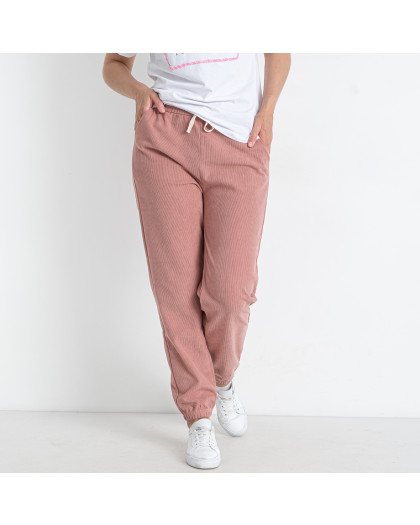 5226-4 розовые женские спортивные штаны (ЛАСТОЧКА, вельветовые, 2 ед. размеры батал: 3XL/4XL. 5XL/6XL)  Ласточка