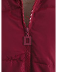 2876-53 бордовая женская куртка (синтепон, 3 ед. размеры батал: 3XL. 3XL. 3XL): артикул 1149572