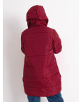 2876-53 бордовая женская куртка (синтепон, 3 ед. размеры батал: 3XL. 3XL. 3XL): артикул 1149572