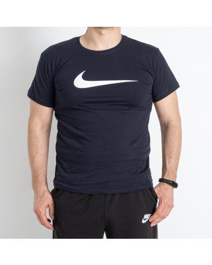 20205-20 темно-синяя мужская футболка с накаткой ( 5 ед.размеры: M. L. XL. 2XL. 3XL )   Футболка