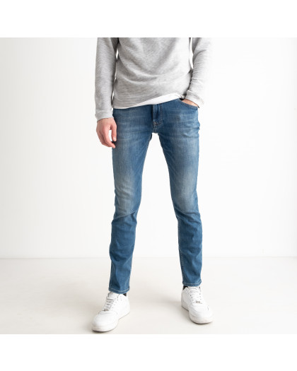 3231 синие мужские джинсы (стрейчевые, 7 ед. размеры норма: 29. 30. 31. 32. 33. 34. 36) Джинсы
