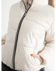 0441-101 БЕЛАЯ куртка-зефирка полубатальная женская на синтепоне ( 2 ед. размеры : 48.50): артикул 1135728