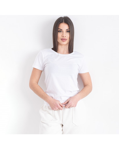 0333-104 белая женская футболка (требует стирки) (JJF, 4 ед. размеры норма: S. M. L. XL)  Футболка