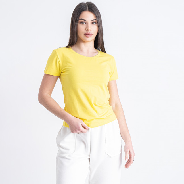 0333-8 желтая женская футболка (JJF, 4 ед. размеры норма: S-2XL, дублируется)  JJF: артикул 1143412