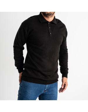 0008-1 Pamuk Park ЧЁРНЫЙ свитер мужской машинная вязка (3 ед. размер: M.L.XL)