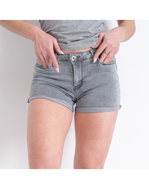 3662-5 серые женские джинсовые шорты (M. SARA, стрейчевые,  5 ед. размеры норма: 26. 26. 28. 29. 30)      