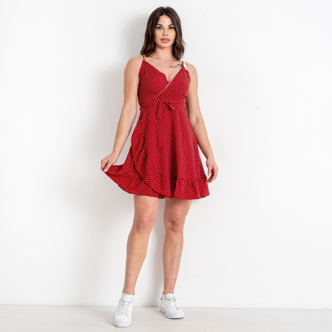 0879-3 красное женское платье (DORIMODES, 3 ед. размеры норма: 44. 46. 48) Dorimodes: артикул 1145493