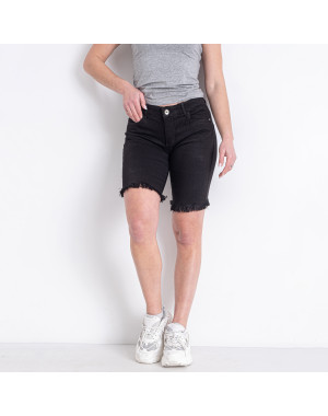 3627 черные женские джинсовые шорты (M. SARA, стрейчевые,  6 ед. размеры норма: 26. 27. 29. 29. 30. 32)      