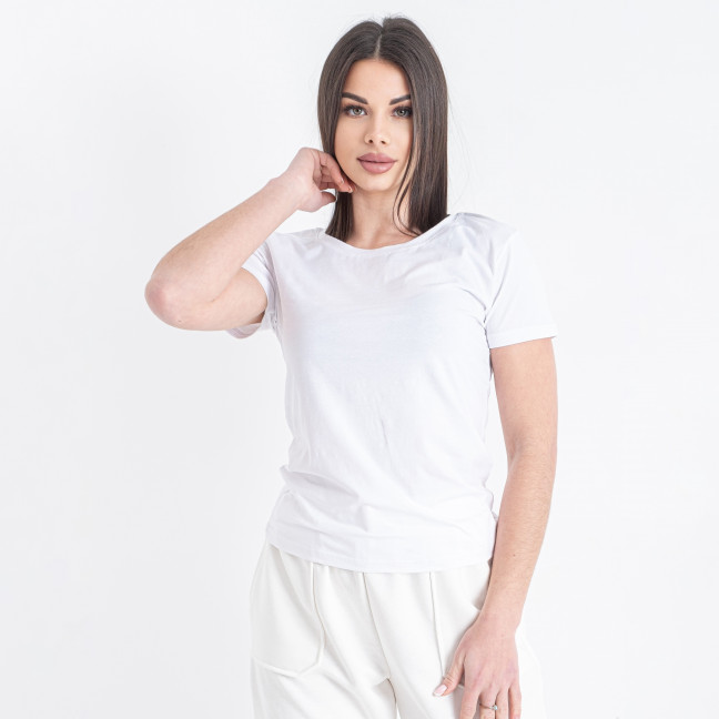 0333-105 белая женская футболка (требует стирки) (JJF, 5 ед. размеры норма: S. L. L. L. XL)  Футболка: артикул 1145720