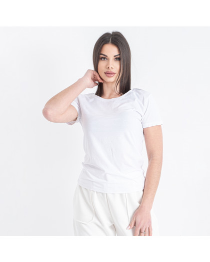 0333-105 белая женская футболка (требует стирки) (JJF, 5 ед. размеры норма: S. L. L. L. XL)  Футболка