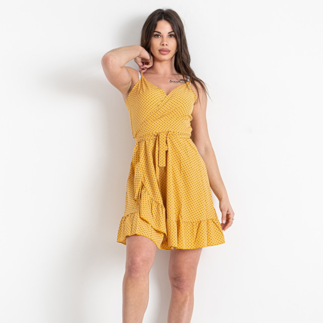 0879-8 желтое женское платье (DORIMODES, 3 ед. размеры норма: 44. 46. 48) Dorimodes: артикул 1145494