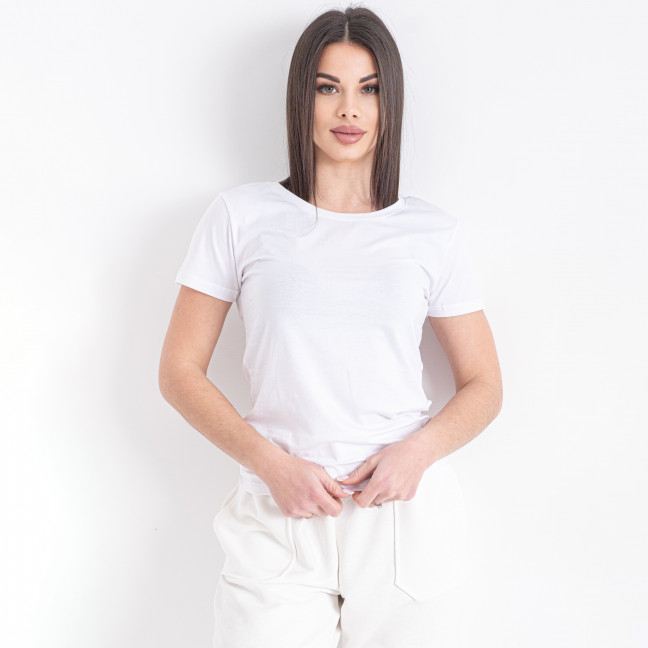 0333-10 белая женская футболка (JJF, 4 ед. размеры норма: S-2XL)  JJF: артикул 1143411