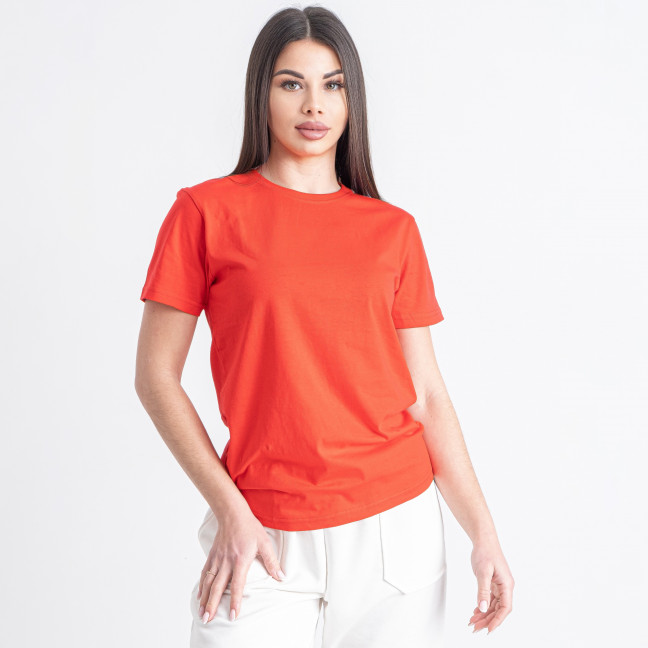 0555-3 красная женская футболка (JJF, 5 ед. размеры норма: S-XL, один размер дублируется)  JJF: артикул 1143408