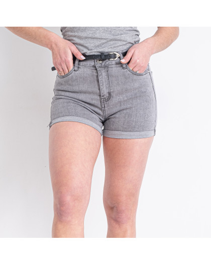 3596 серые женские джинсовые шорты (M. SARA, стрейчевые,  6 ед. размеры норма: XS-XL)       M.Sara