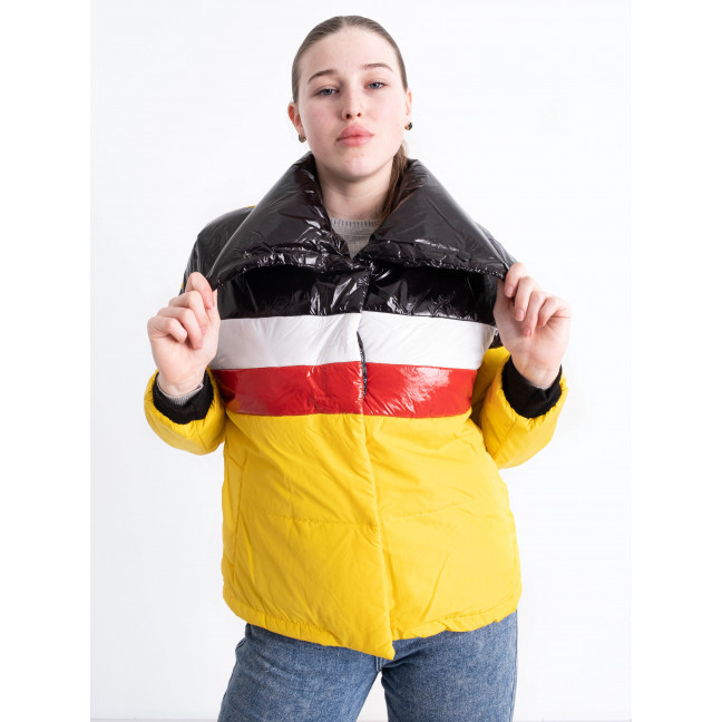 90070-8 мультиколор женская куртка (синтепон, 3 ед. размеры норма: M. L. XL) Пальто: артикул 1151953