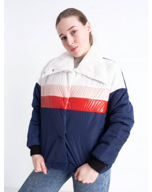 90070-10 мультиколор женская куртка (синтепон, 3 ед. размеры норма: M. L. XL)