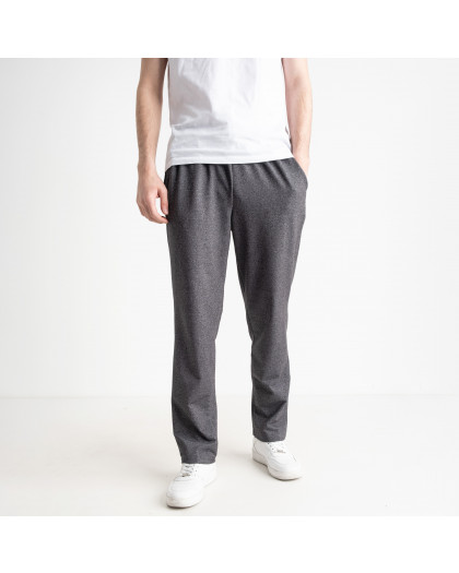 14500-6 серые мужские спортивные штаны (двунитка, 4 ед. размеры батал: 52. 54. 56. 58) Sara