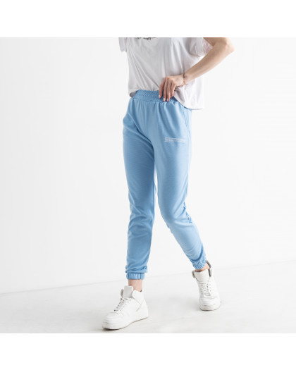 1105-21 ГОЛУБЫЕ спортивные брюки женские (4 ед размеры: S.M.L.XL) Спортивные штаны
