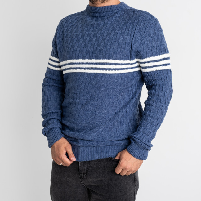 4042-3 Trend Stop СИНИЙ свитер мужской полубатальный (3 ед. размеры: XL.2XL.3XL) Trend Stop: артикул 1139062