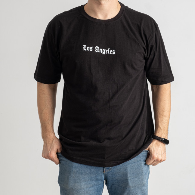 1589 черная мужская футболка (4 ед. размеры батал: 2XL. 3XL. 4XL. 5XL) Alper: артикул 1143459