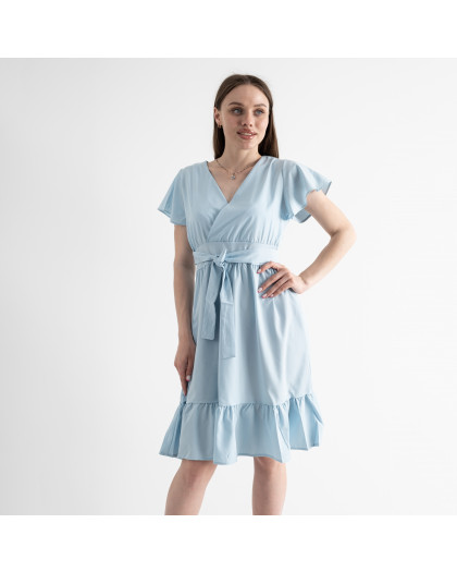 8076-42 ГОЛУБОЕ платье женское текстильное (3 ед.размеры: M.L.XL) Платье